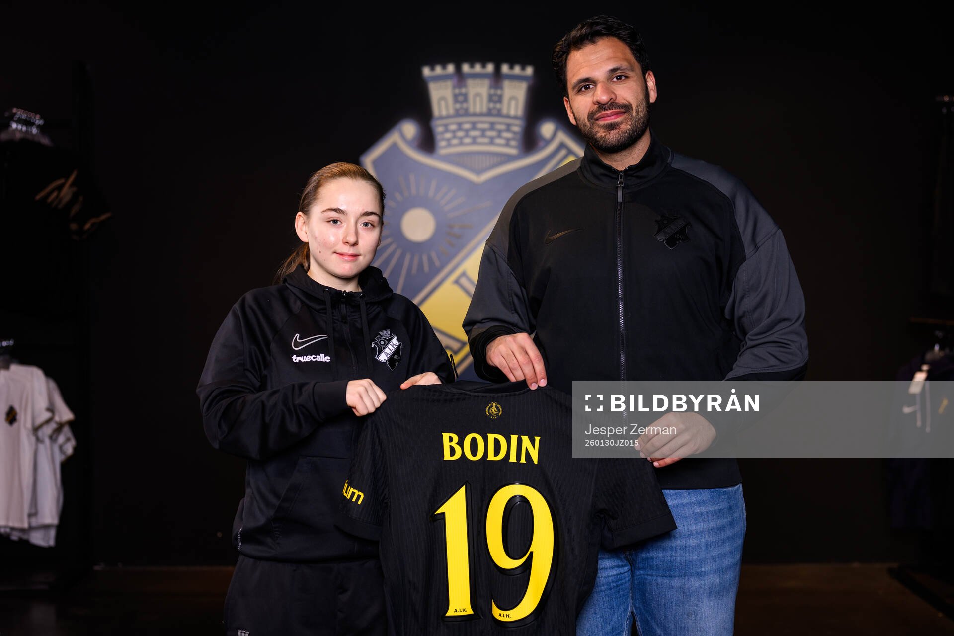 s sportchef Zinar Spindari i samband med att hon