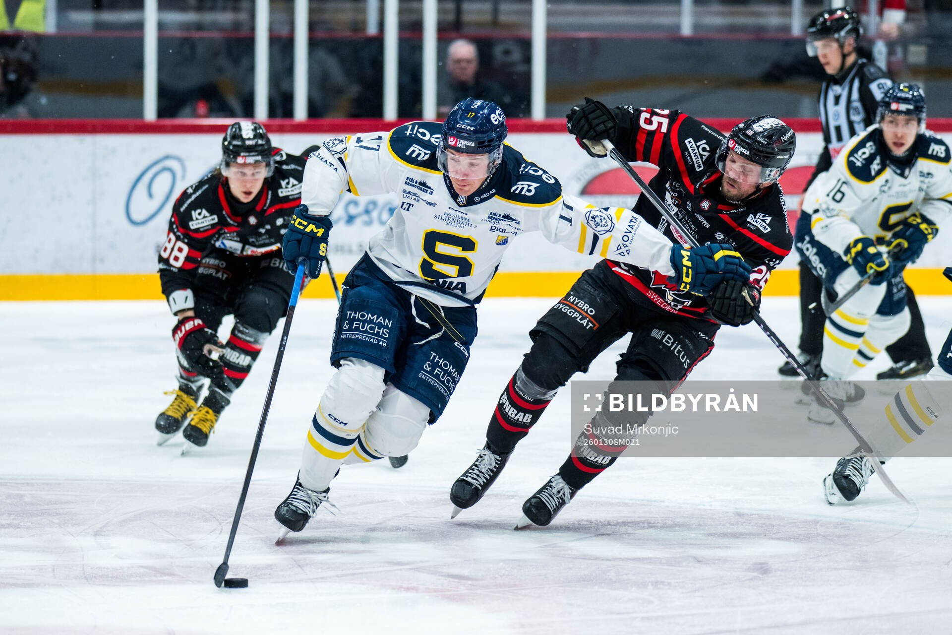 Södertäljes Carter Ashton och Nybros Marcus Bergman