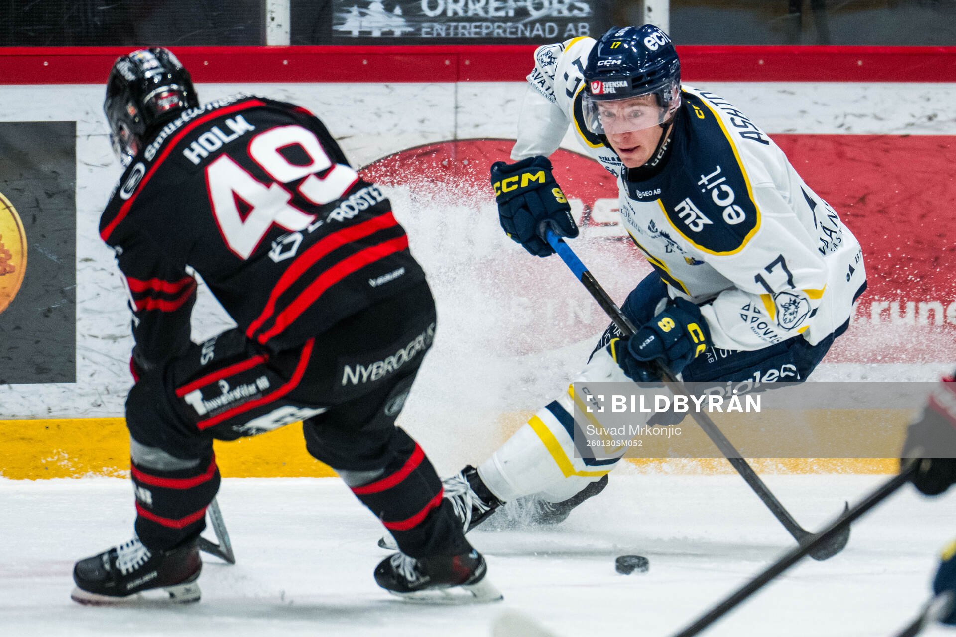 Nybros Kalle Holm och Södertäljes Carter Ashton