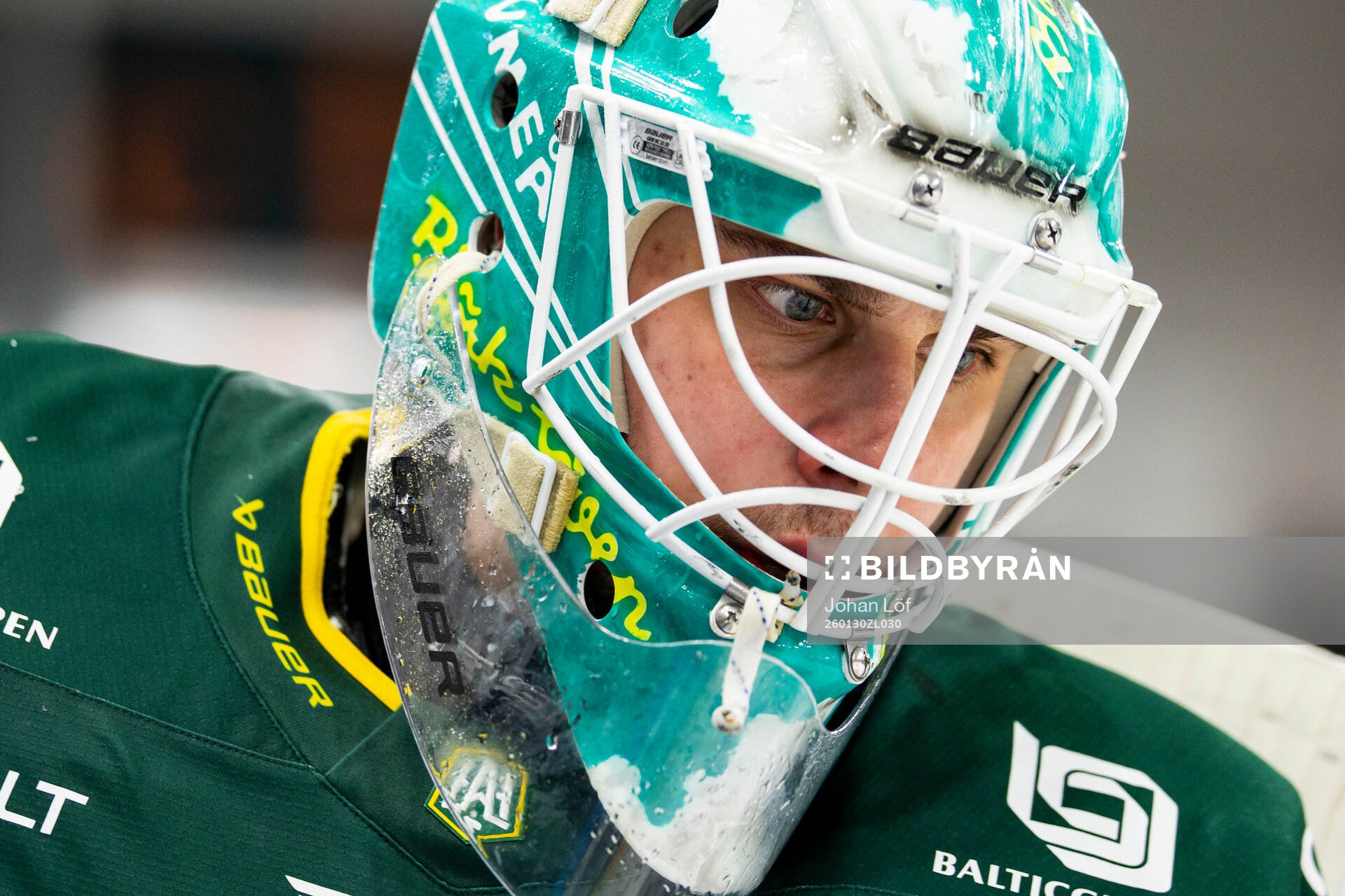 Björklövens målvakt Olle Eriksson Ek
