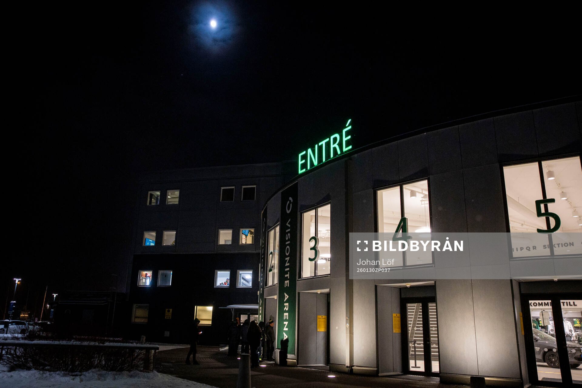 Visionite arena innan ishockeymatchen i Hockeyallsvenskan
