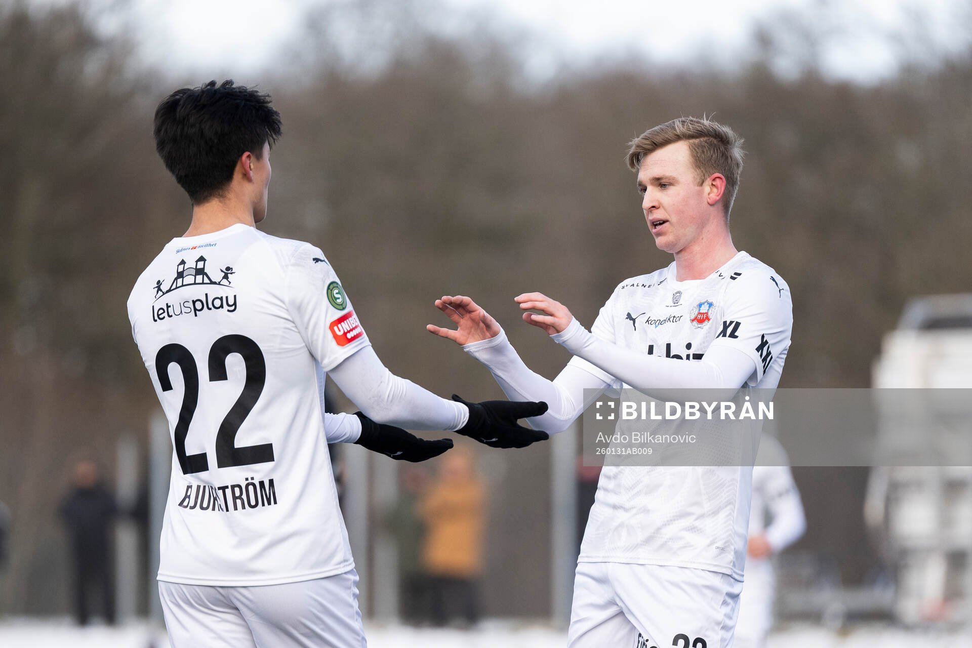 Helsingborgs William Westerlund och Max Bjurström jublar