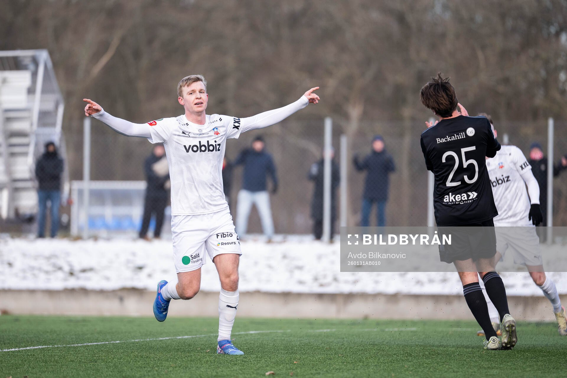 Helsingborgs William Westerlund jublar
