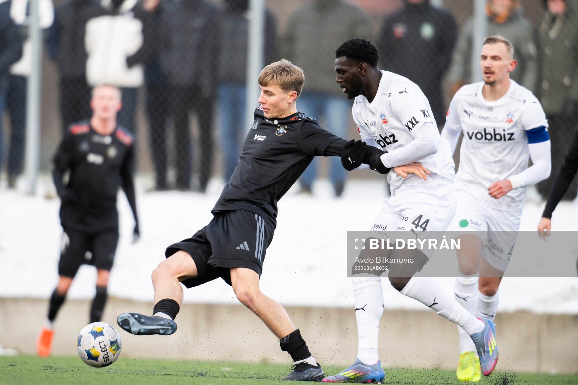Helsingborgs Demba N'diaye mot Ängelholms Vilhelm Gunarsson