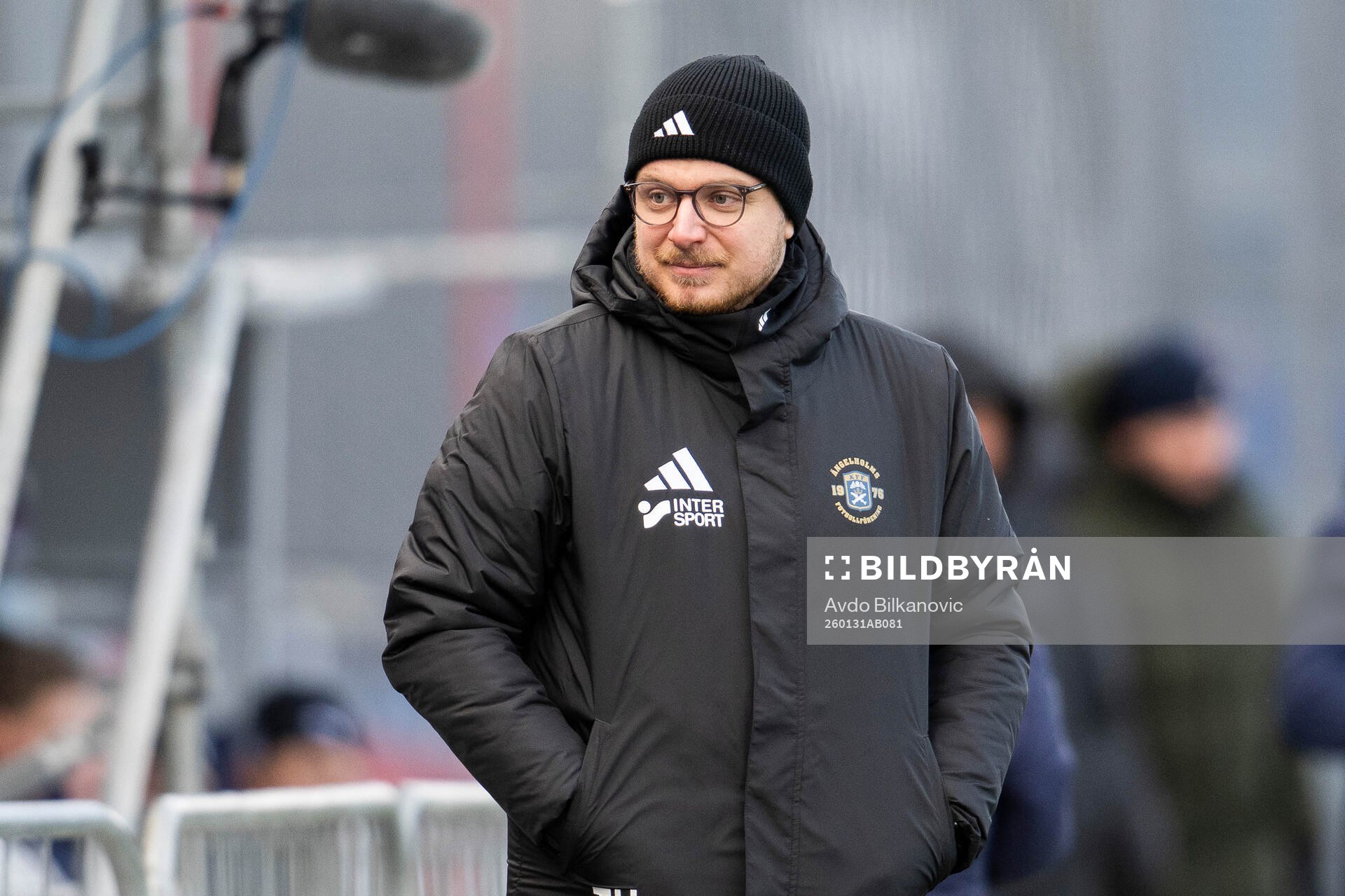 Ängelholms tränare Tim Hallén