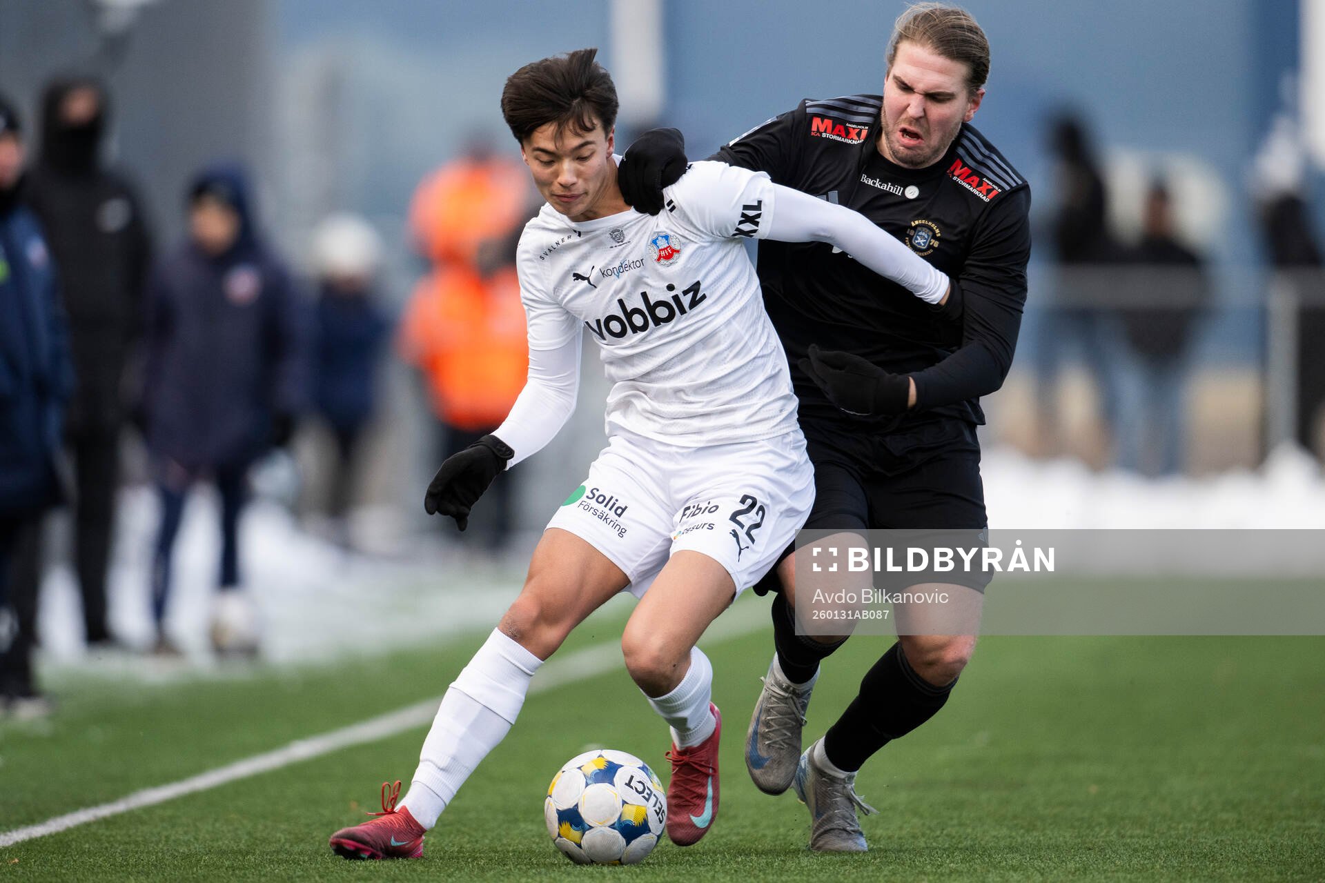 Helsingborgs Max Bjurström och Ängelholms Charlie Weberg