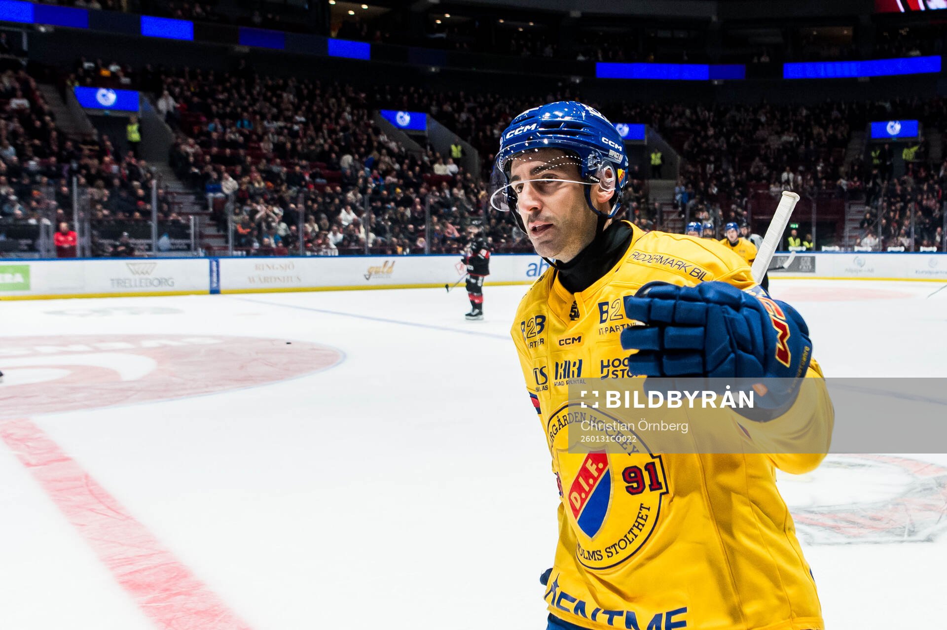 Djurgårdens Joseph Laleggia jublar