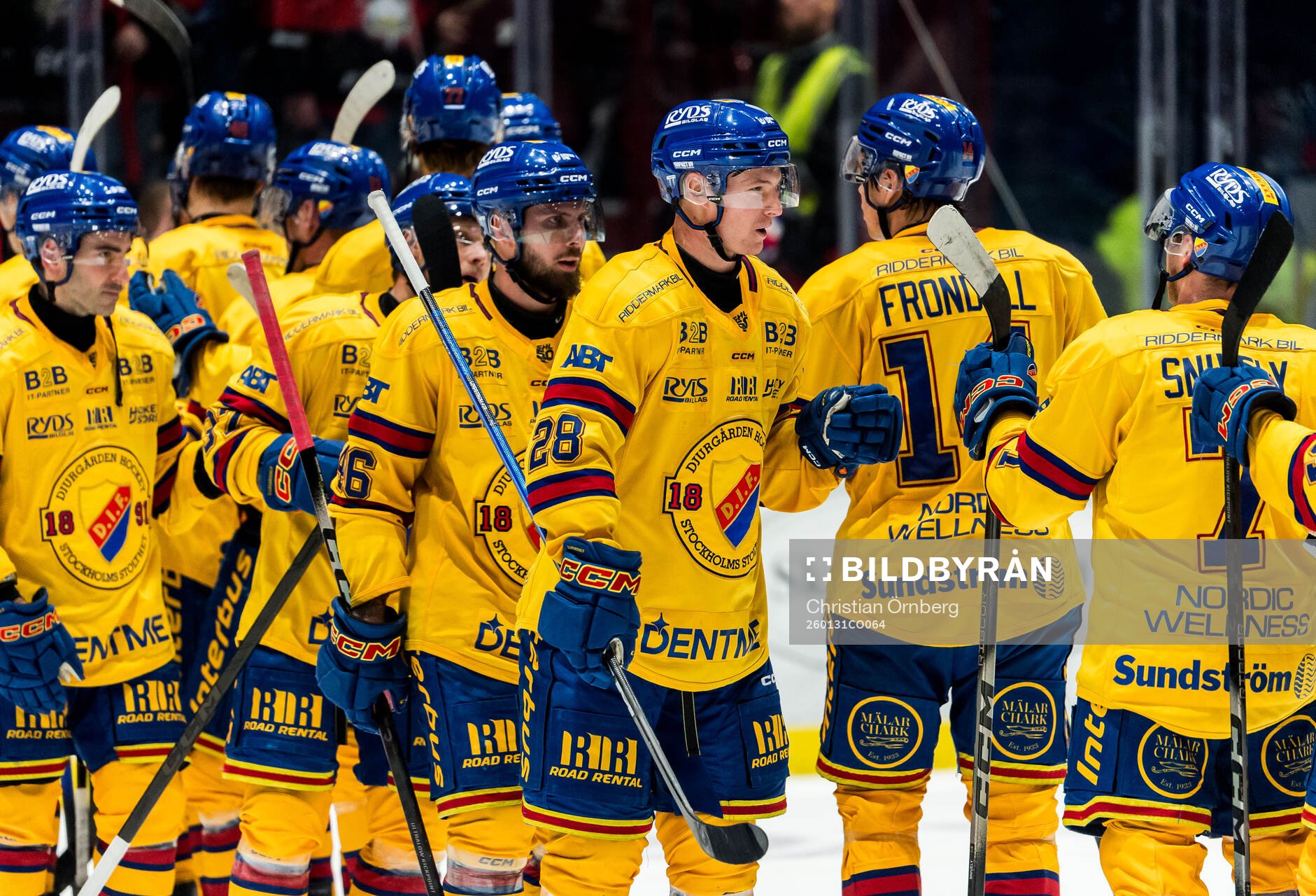 Djurgårdens spelare jublar