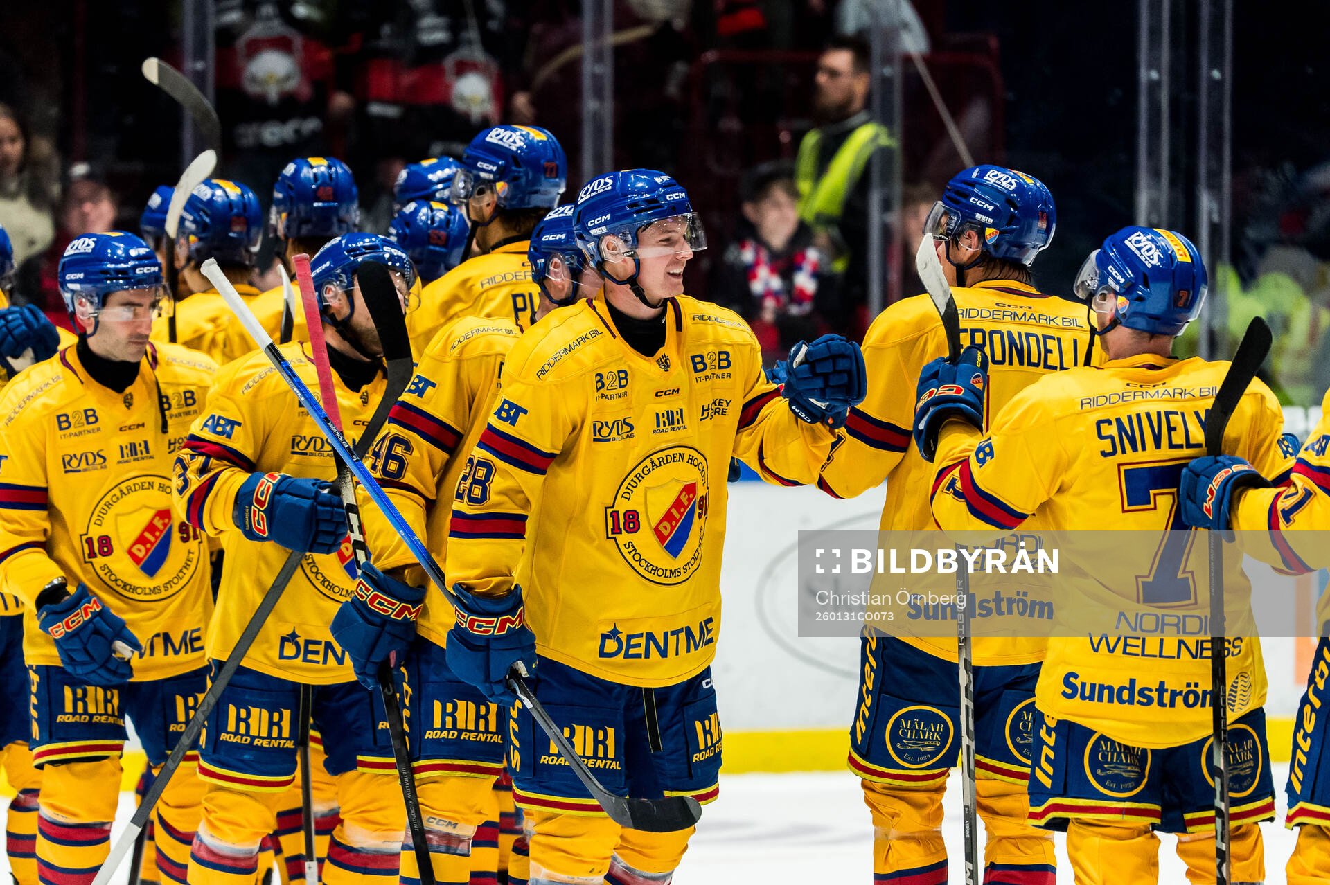 Djurgårdens spelare jublar