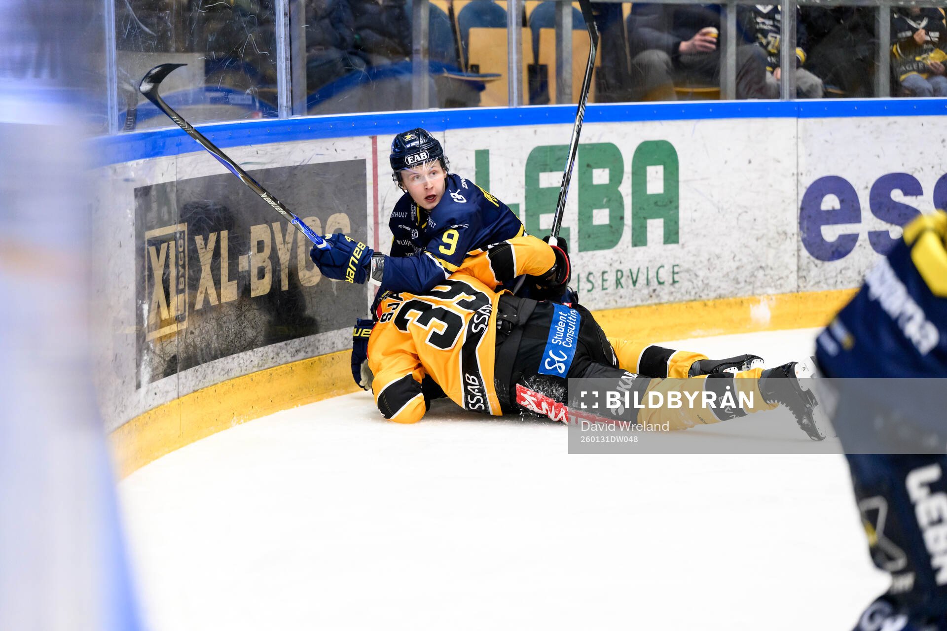 Hugo Pettersson och Luleås Pontus Själin
