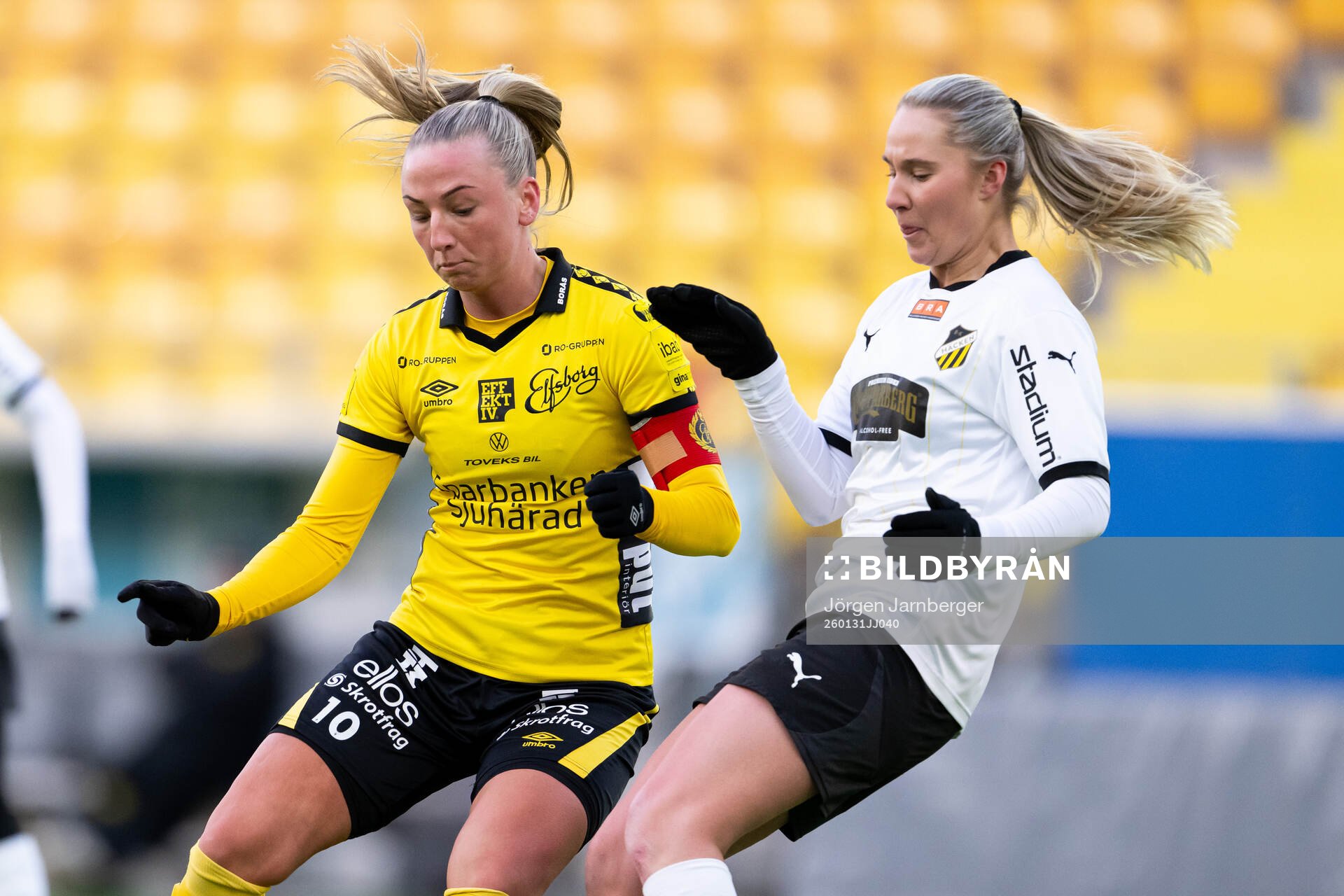 Elfsborgs Stina Jensen och Häckens Filippa Mellingsäter