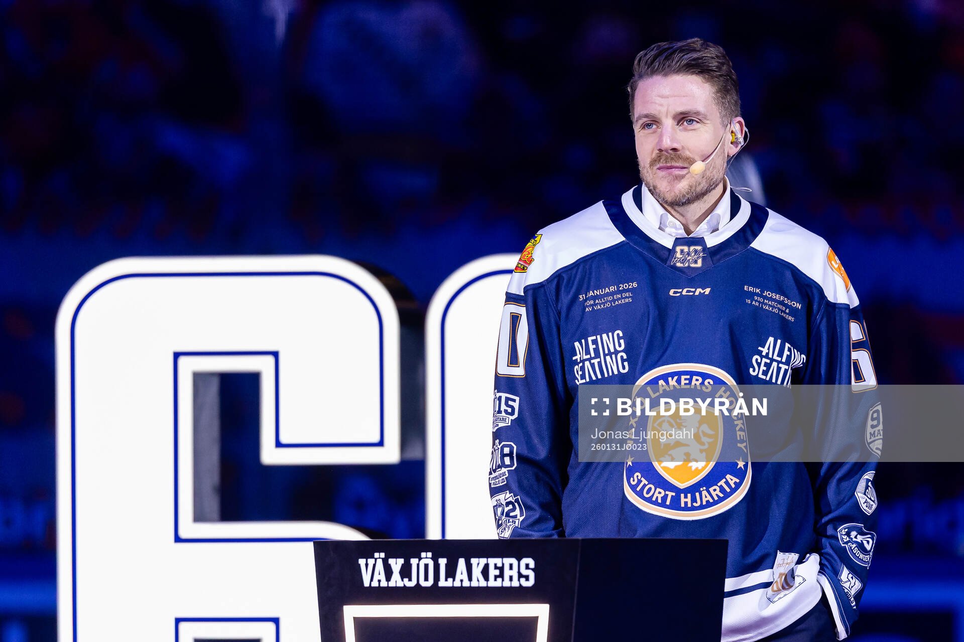 Växjös förra spelare Erik Josefsson hyllas