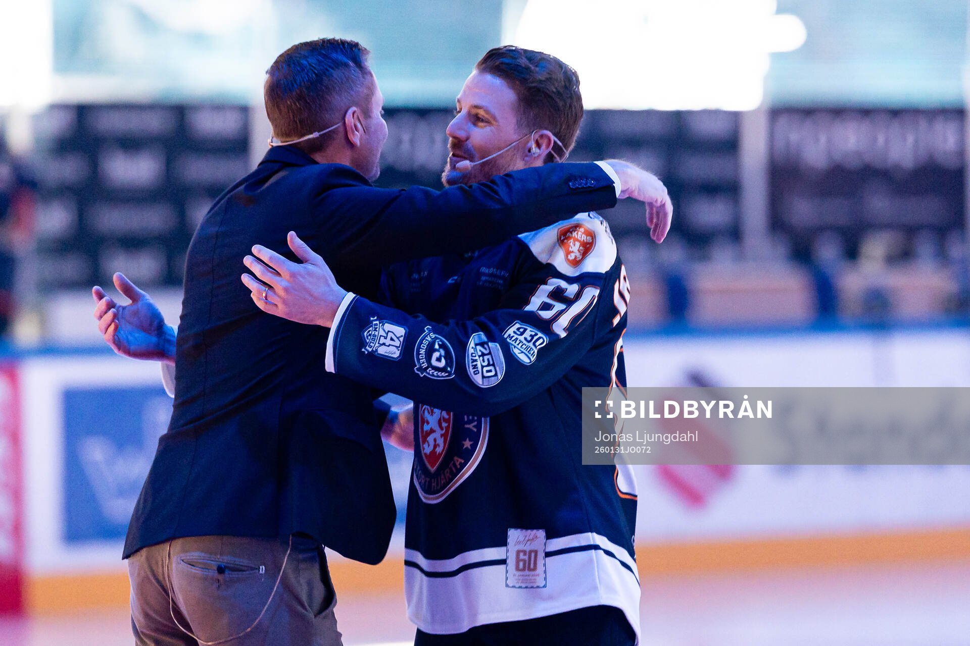Växjös sportchef Henrik Evertsson och förra spelare Erik