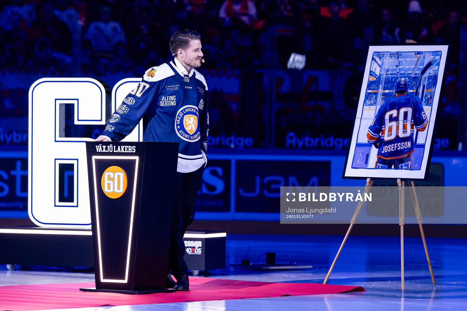 Växjös förra spelare Erik Josefsson hyllas