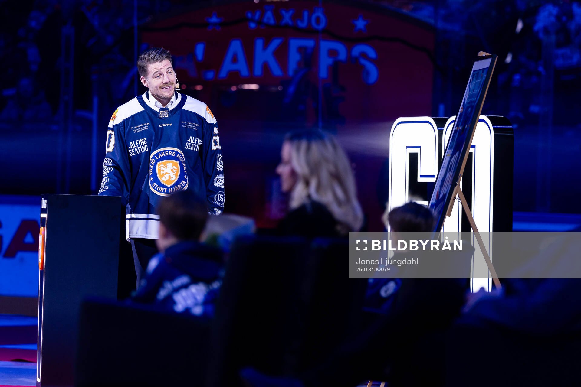 Växjös förra spelare Erik Josefsson hyllas