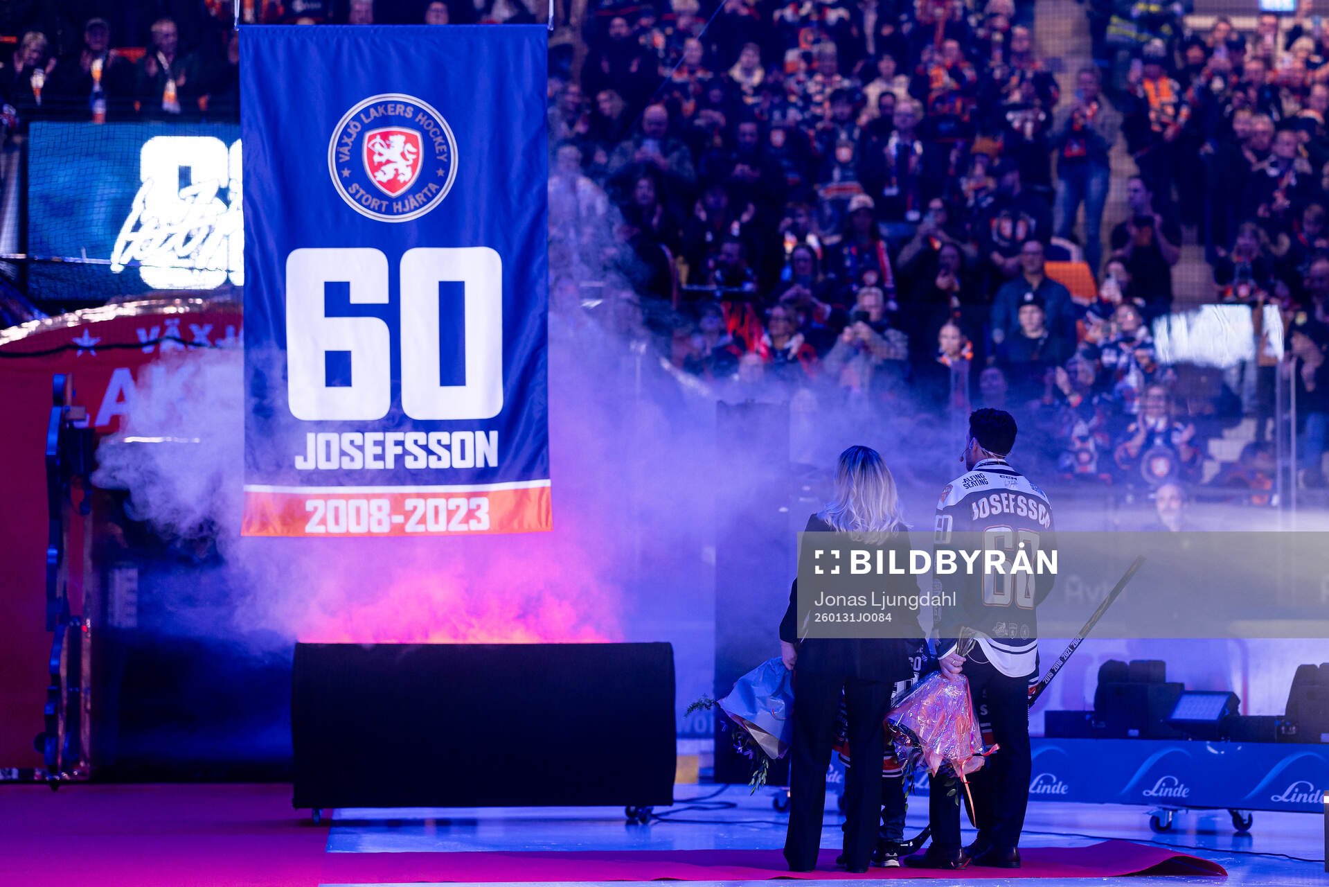 Växjös förra spelare Erik Josefsson hyllas