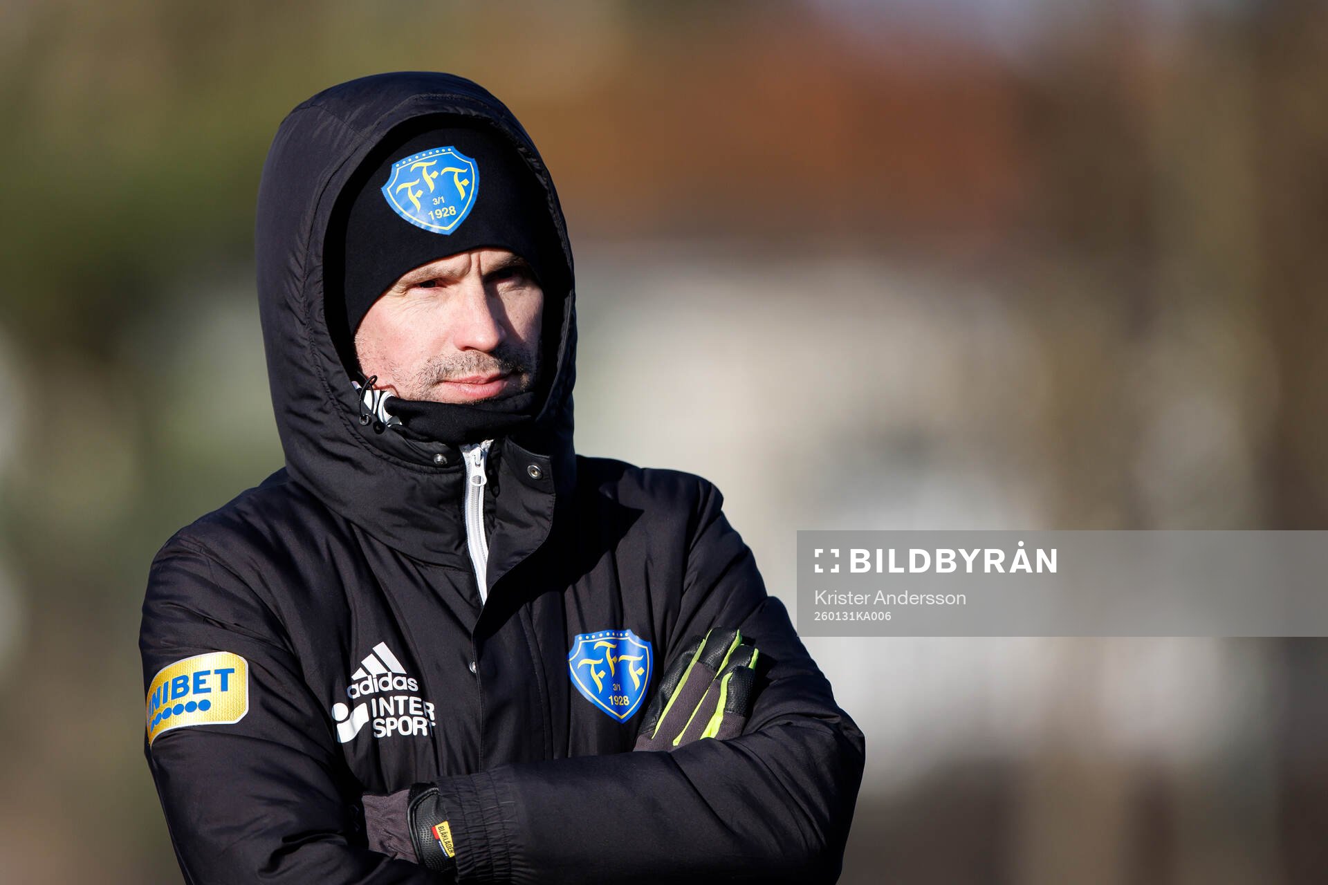 Falkenbergs tränare Christoffer Andersson