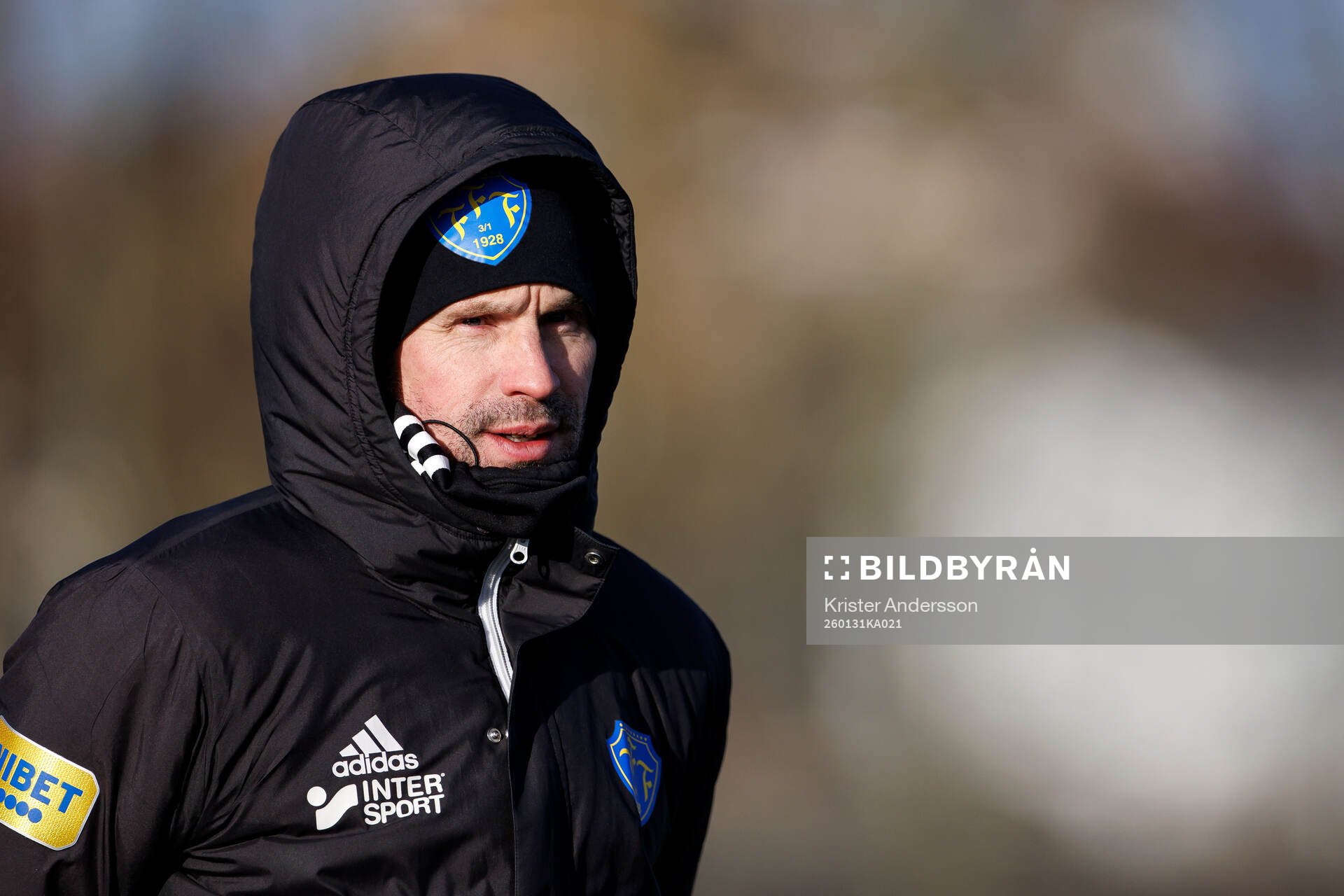 Falkenbergs tränare Christoffer Andersson