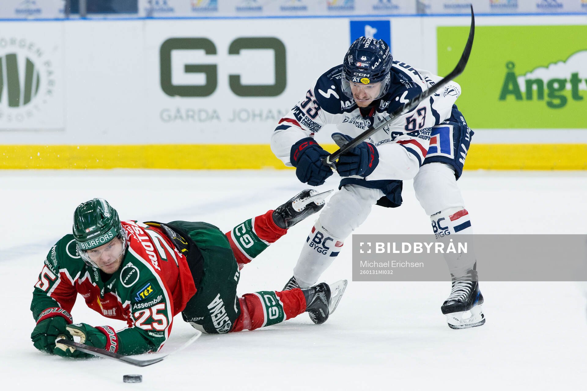 Frölundas Arttu Ruotsalainen och Linköpings Adam Hofbauer