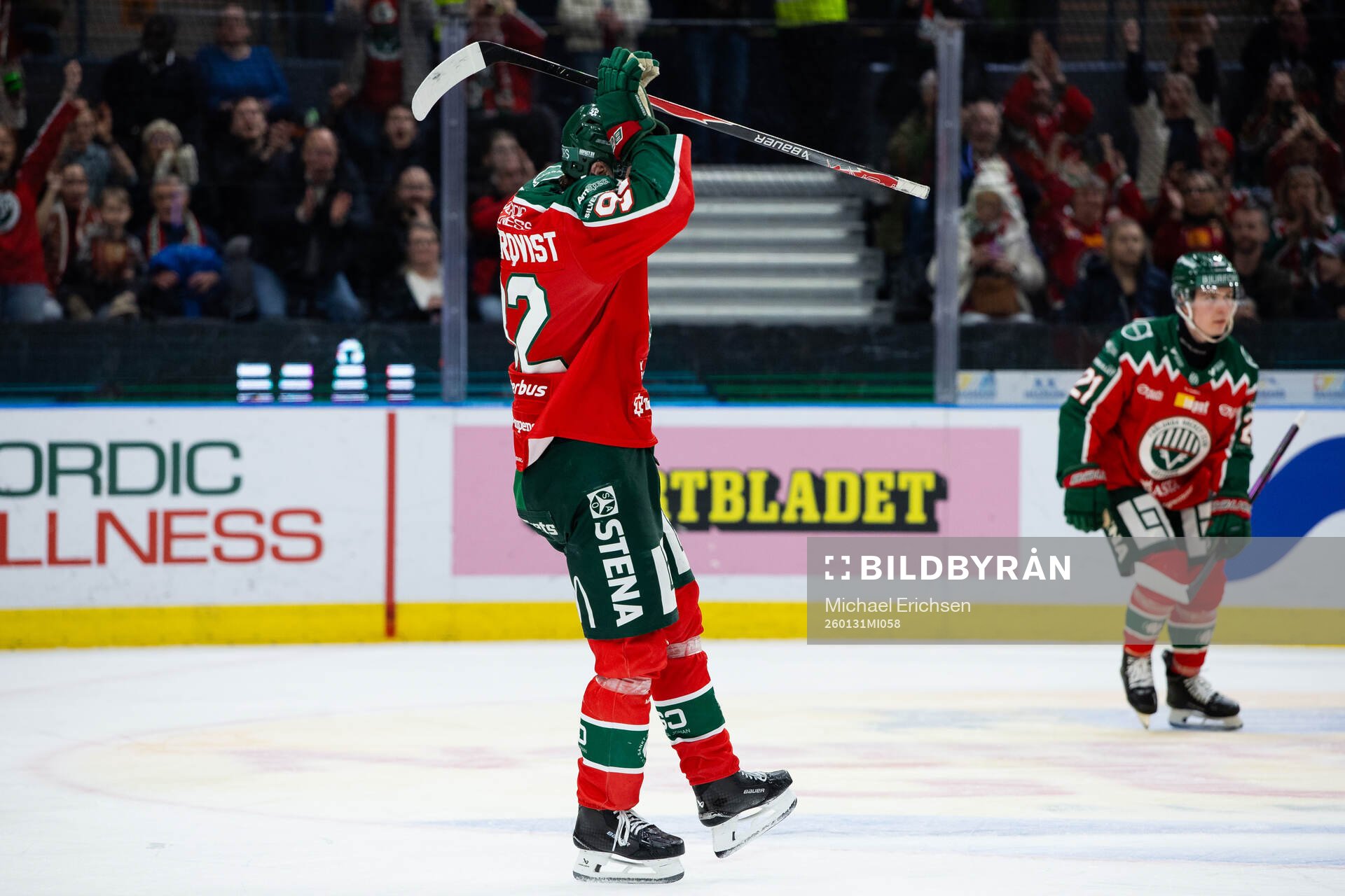 Frölundas Filip Cederqvist jublar