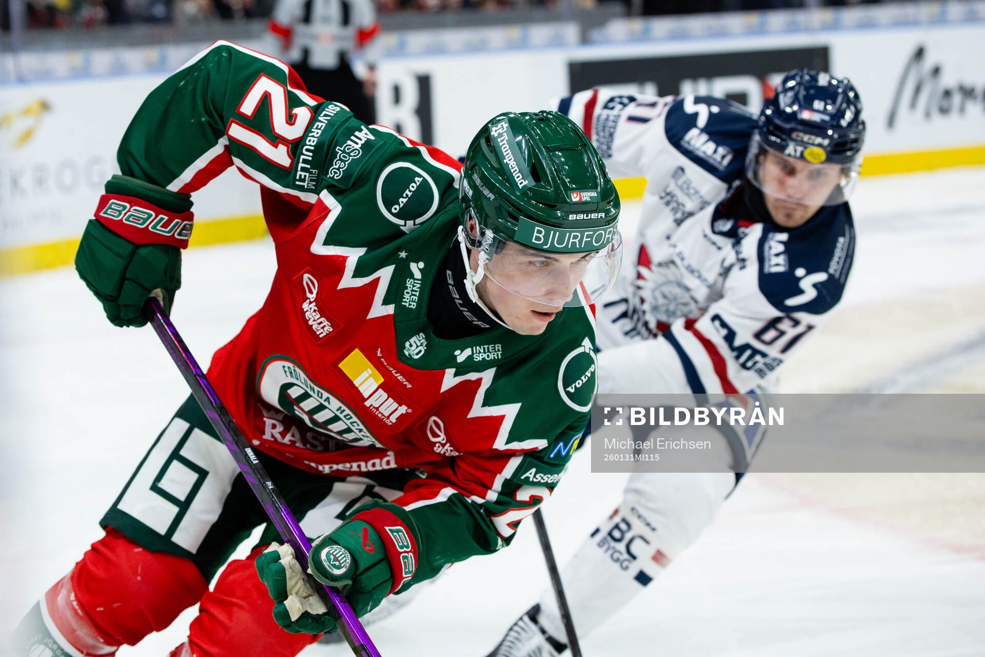 Frölundas Jere Innala och Linköpings Markus Ljungh