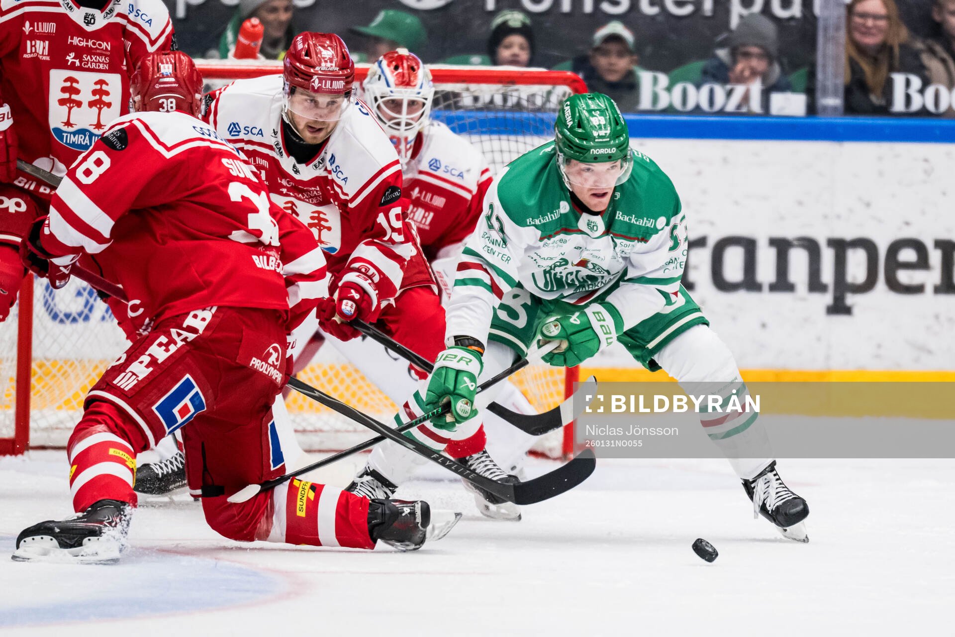 Timrås Marcus Westfält och Rögles Karson Kuhlman