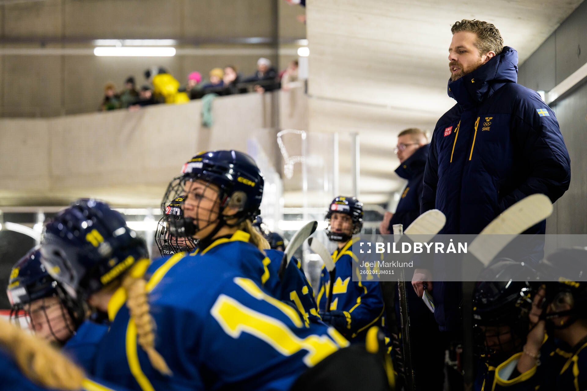 Head coach Ulf Lundberg of Sweden at a women's