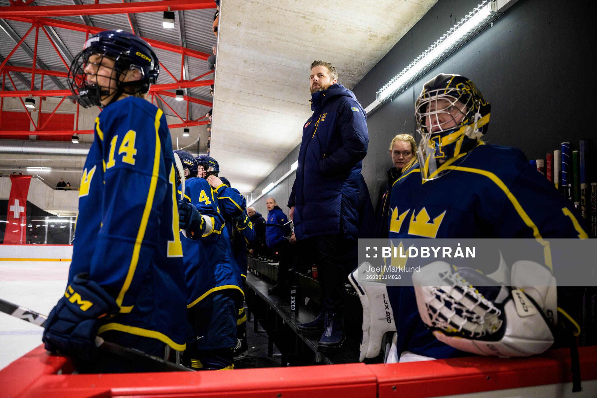 Head coach Ulf Lundberg of Sweden in a women's