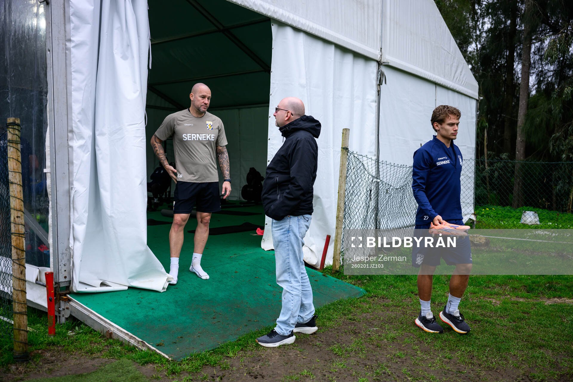 målvaktstränare Lee Baxter och Alfons Borén