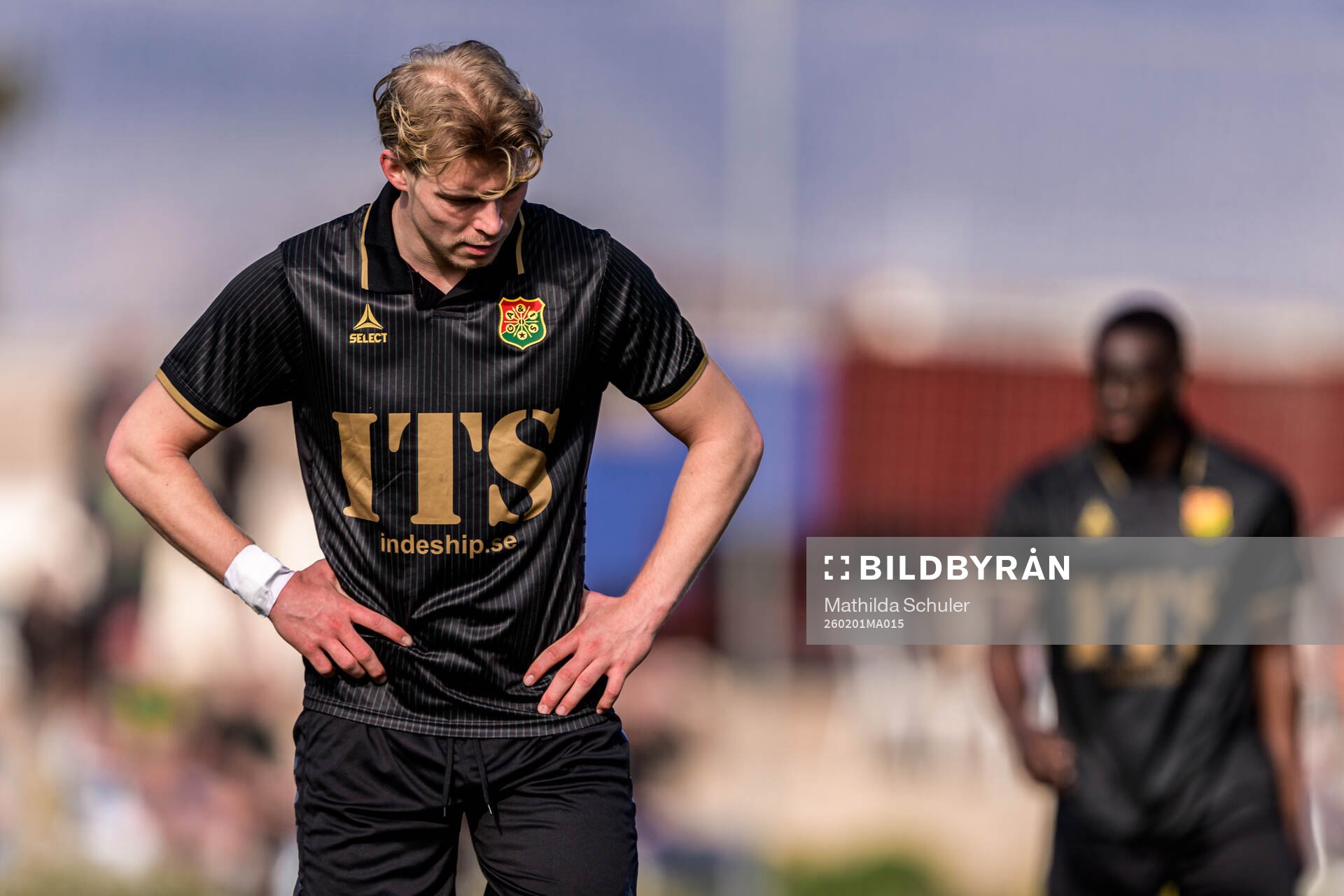 Rasmus Niklasson Petrovic of GAIS looks dejected