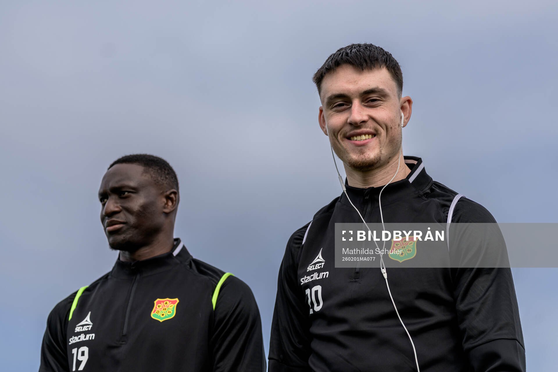 Ibrahim Diabate and Samuel Salter of GAIS