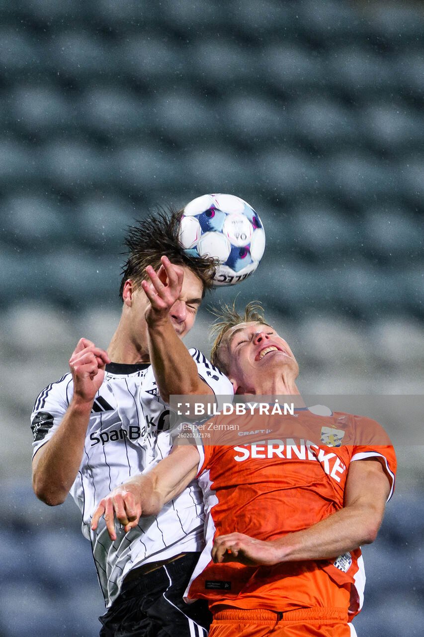 Håkon Volden of Rosenborg and Max Fenger of IFK Göteborg