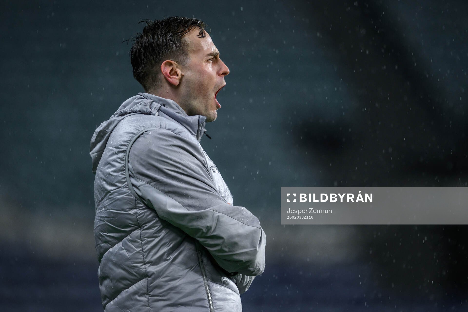 coach Karl Marius Aksum of Mjällby