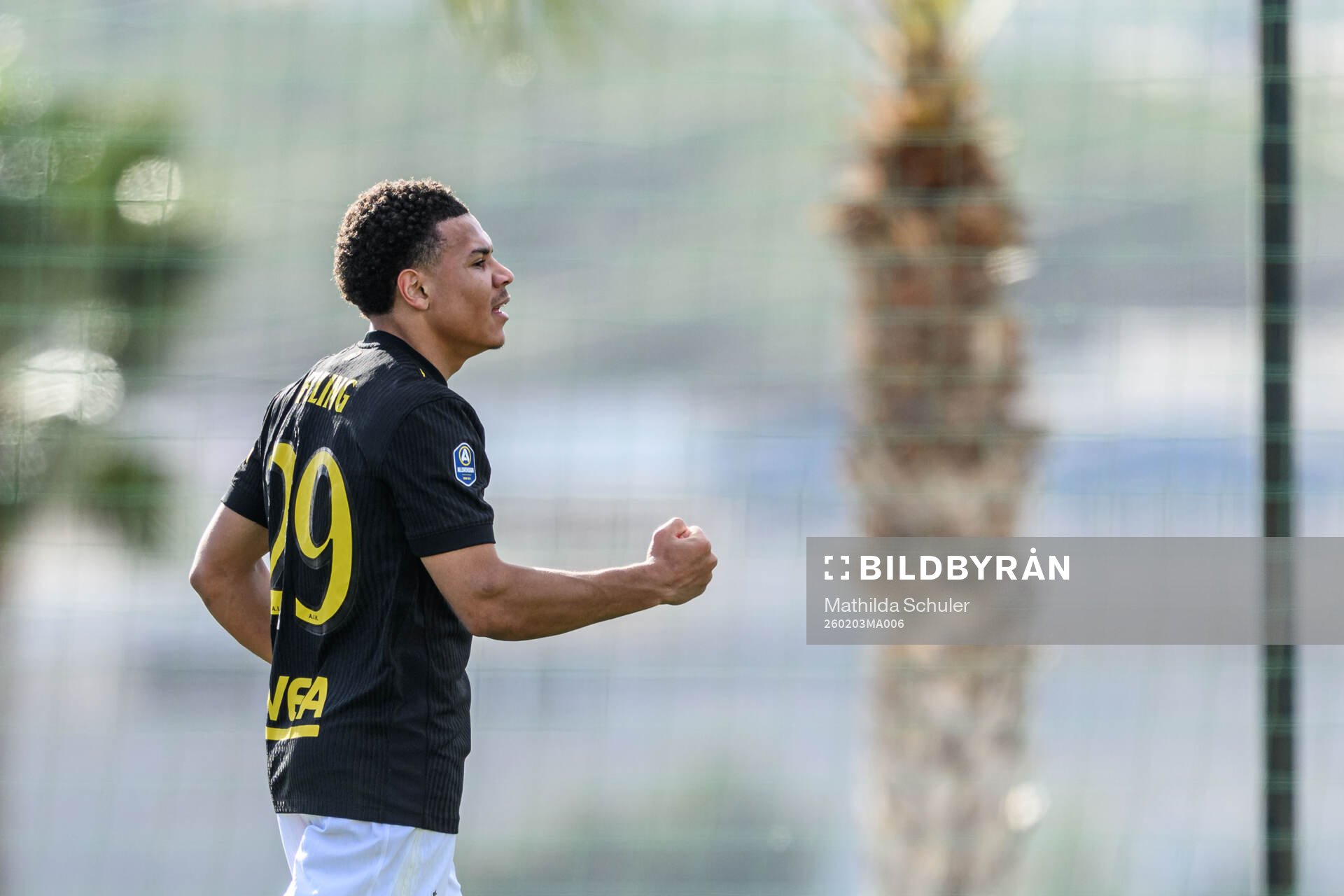 Kevin Filling of AIK celebrates