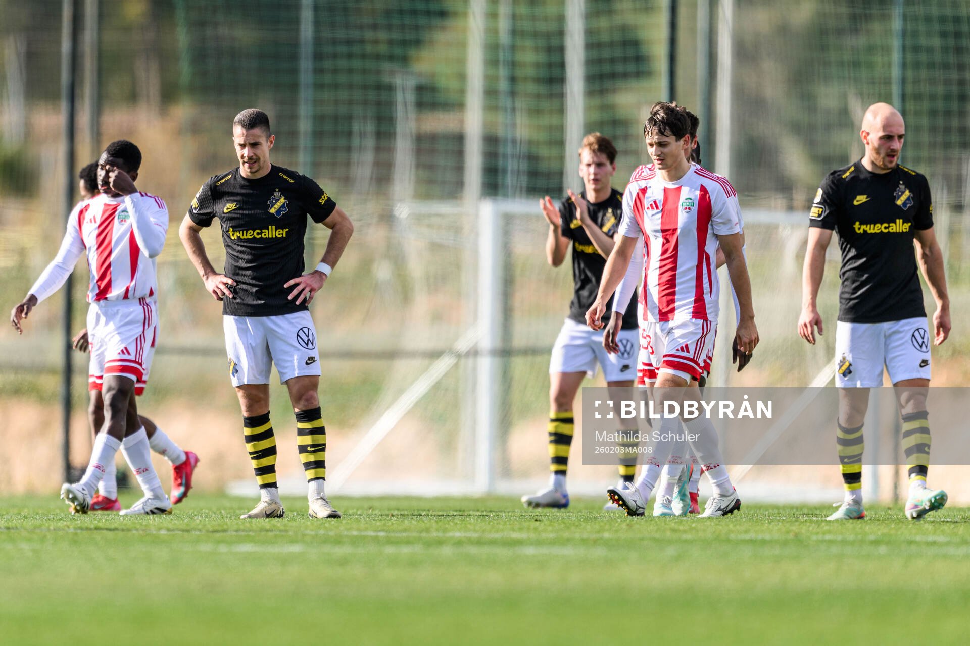 Dino Besirovic and Amel Mujanic of AIK looks dejected