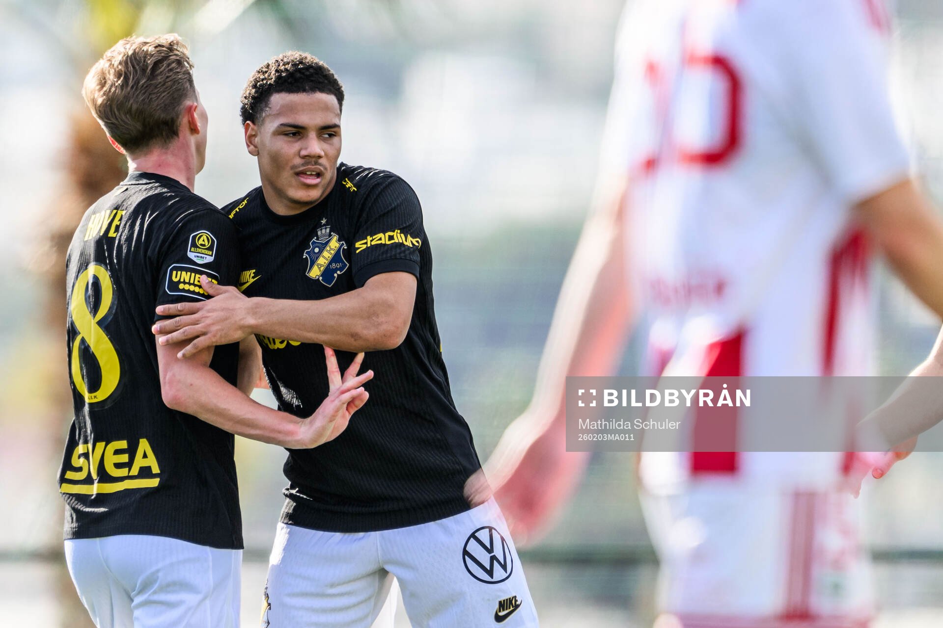 Kevin Filling of AIK celebrates