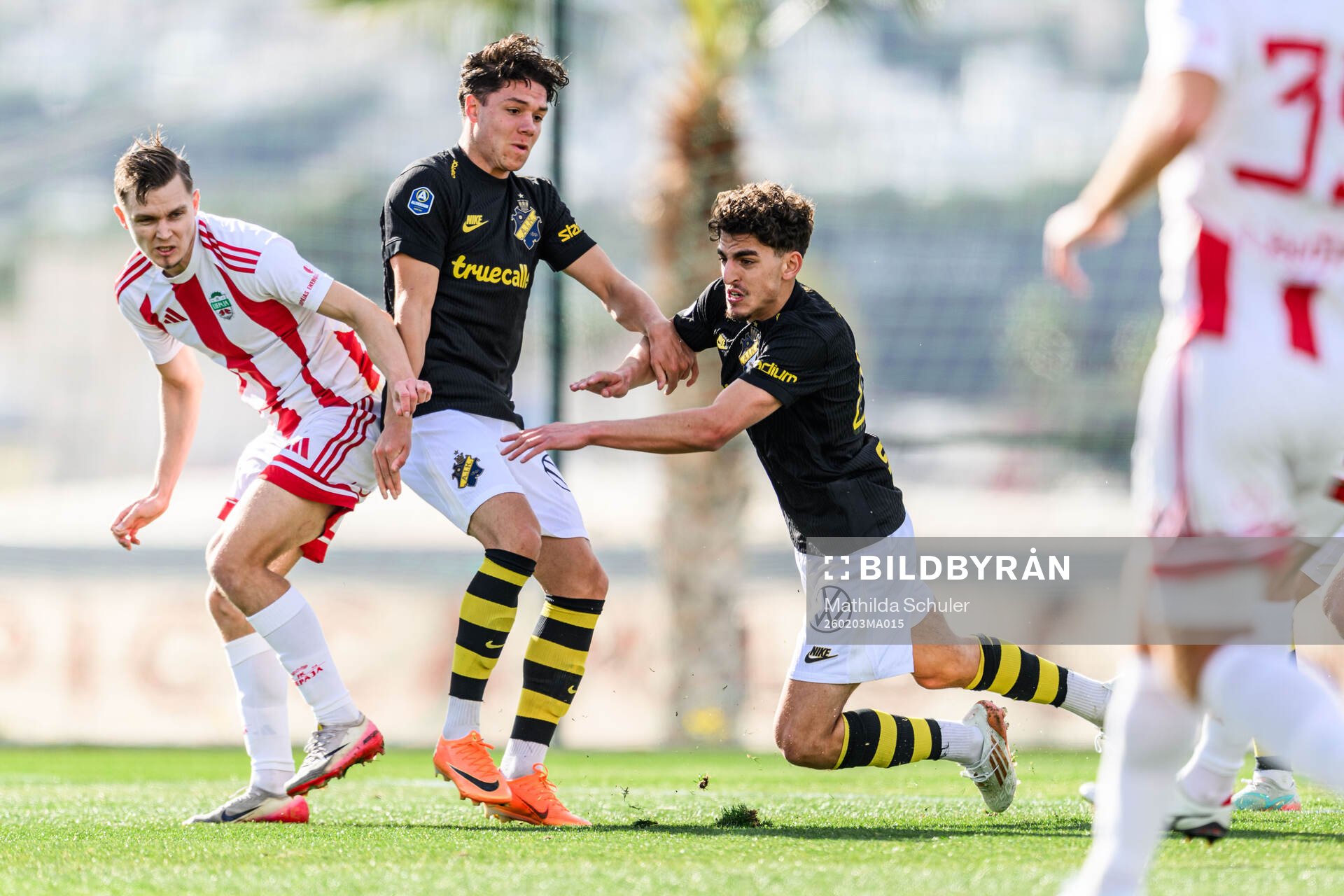 Johan Hove and Taha Ayari of AIK