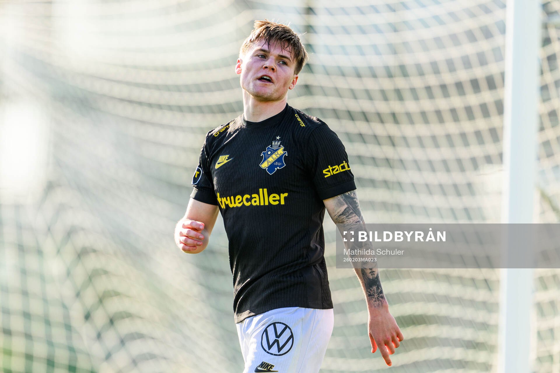 Erik Hovden Flataker of AIK looks dejected
