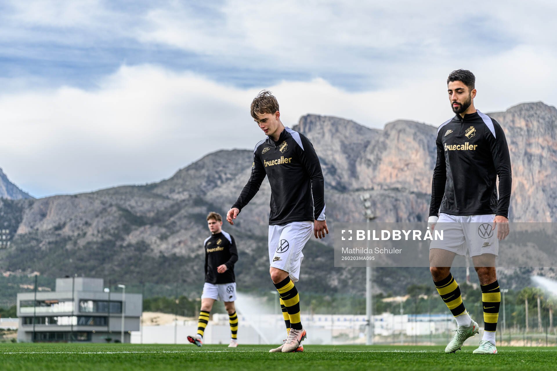 Yannick Geiger and Ahmad Faqa of AIK