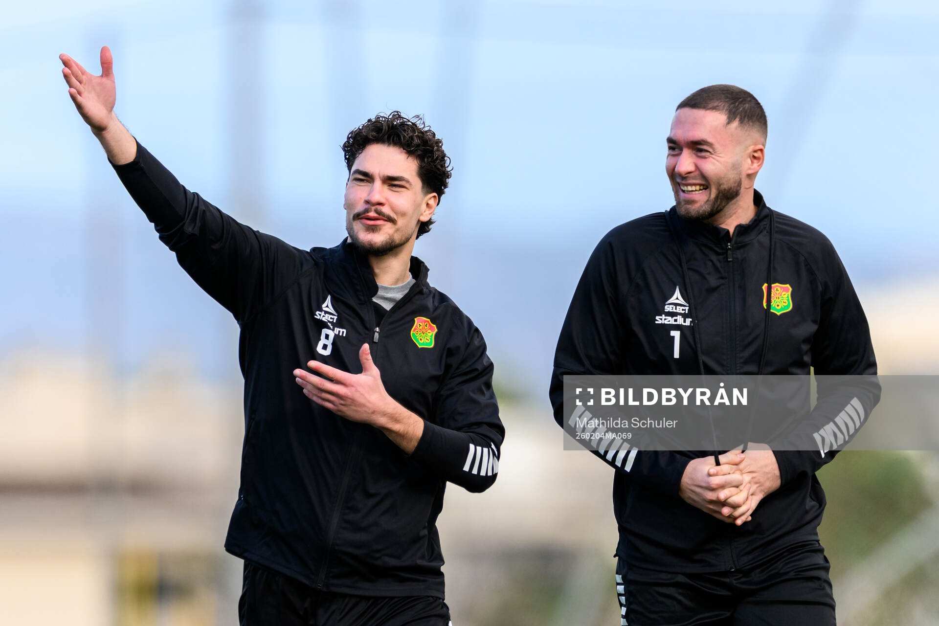 William Milovanovic och målvakt Mergim Krasniqi