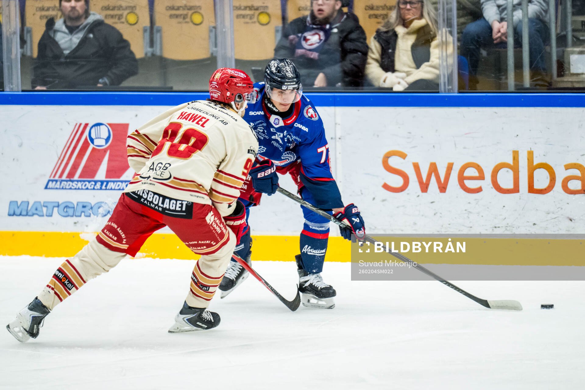 Kalmars Liam Hawel och Oskarshamns Herman Hansson