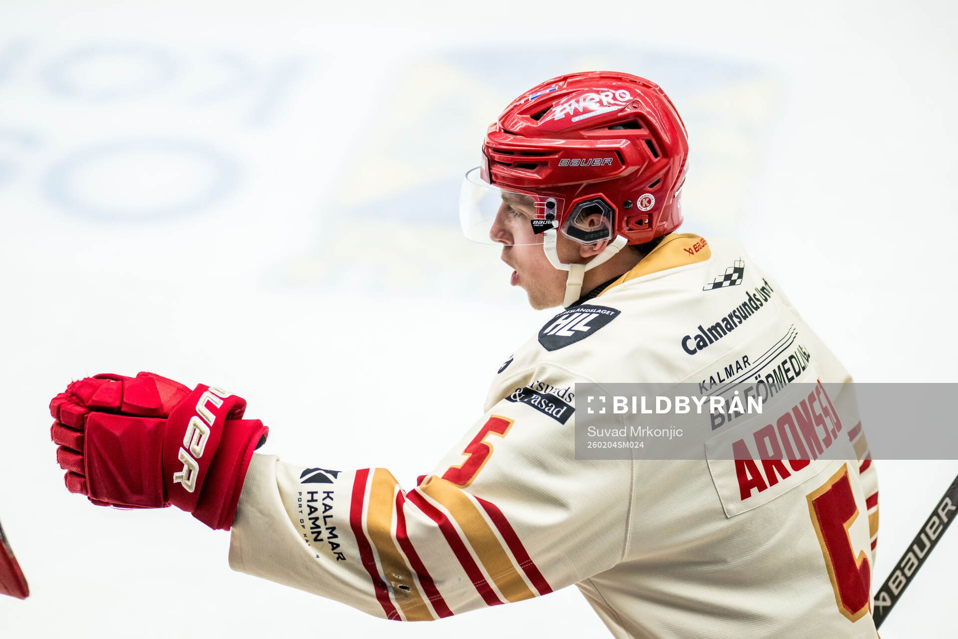 Kalmars Tobias Aronsson jublar