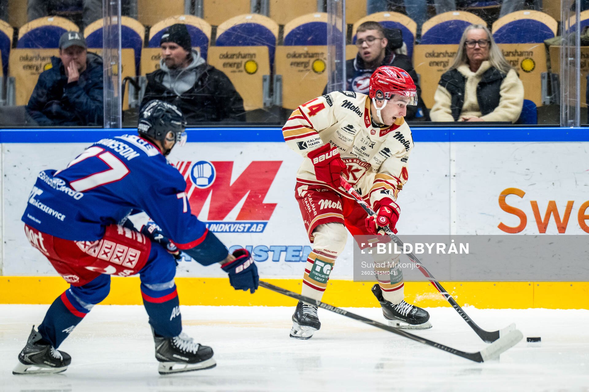 Oskarshamns Herman Hansson och Kalmars George Diaco