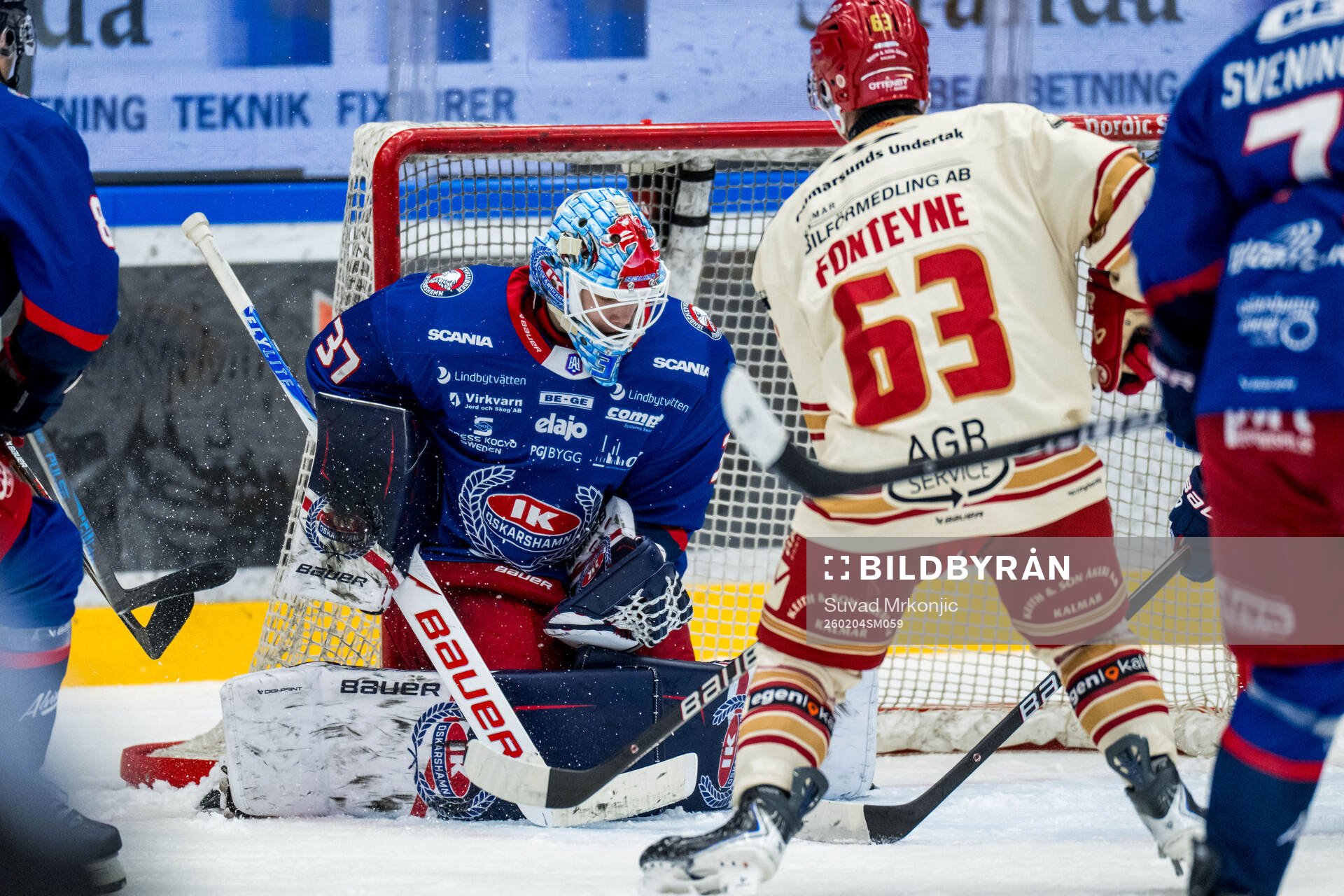 Oskarshamns målvakt Emil Vuorio