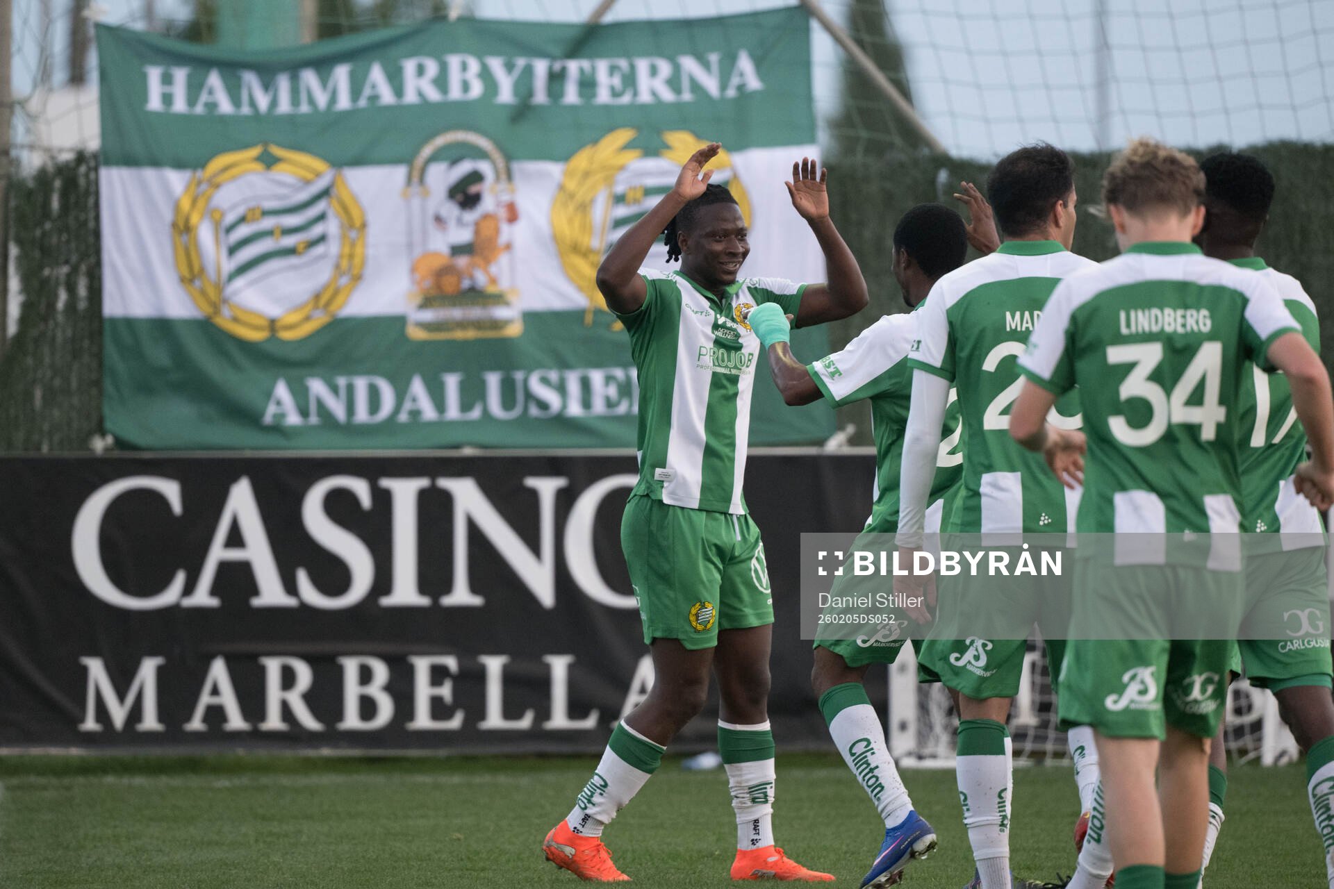 Hammarbys Moise Elohim Victoire Kabore jublar