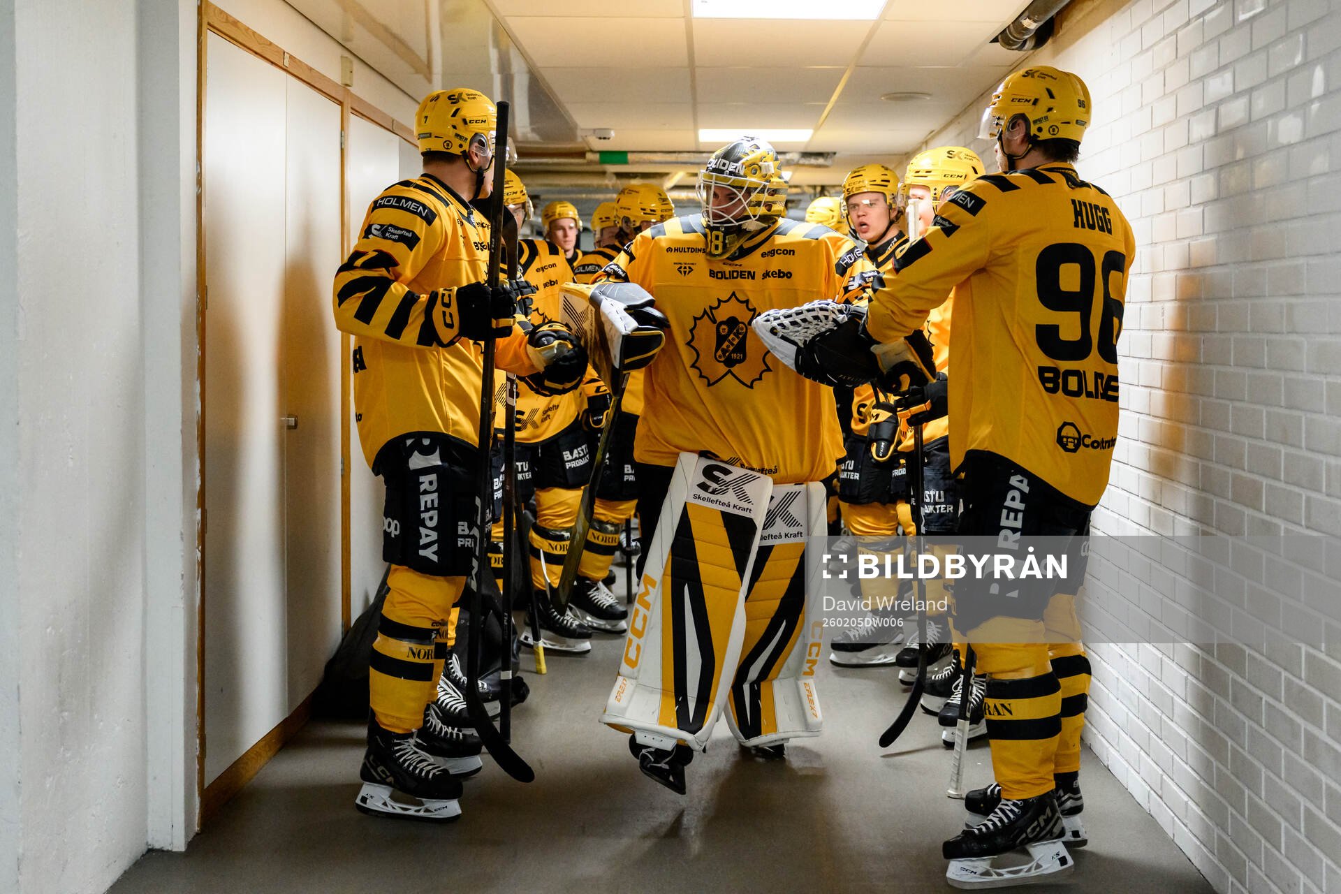 Skellefteås målvakt Strauss Mann införishockeymatchen i