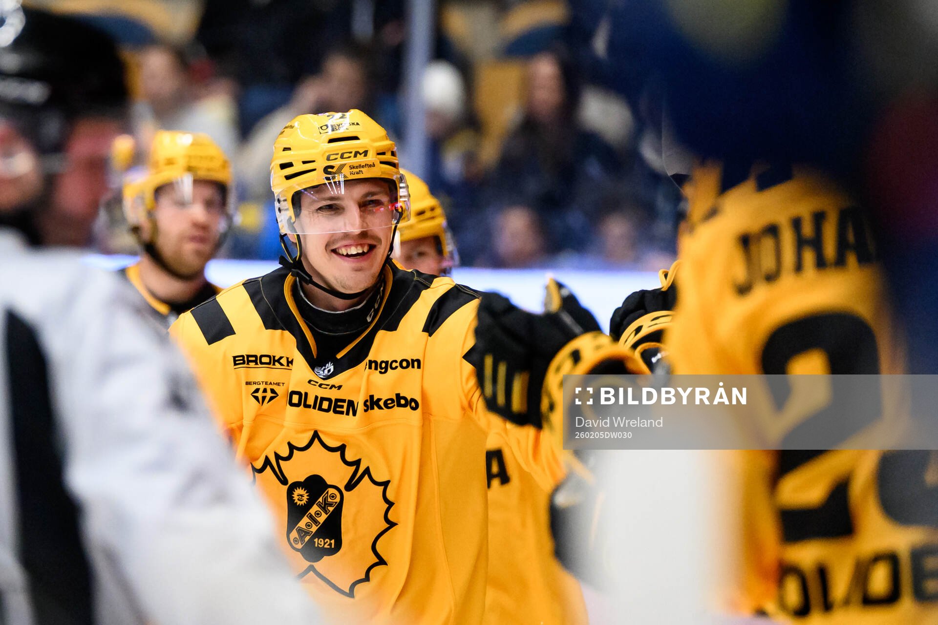 Skellefteås Jonathan Johnson jublar