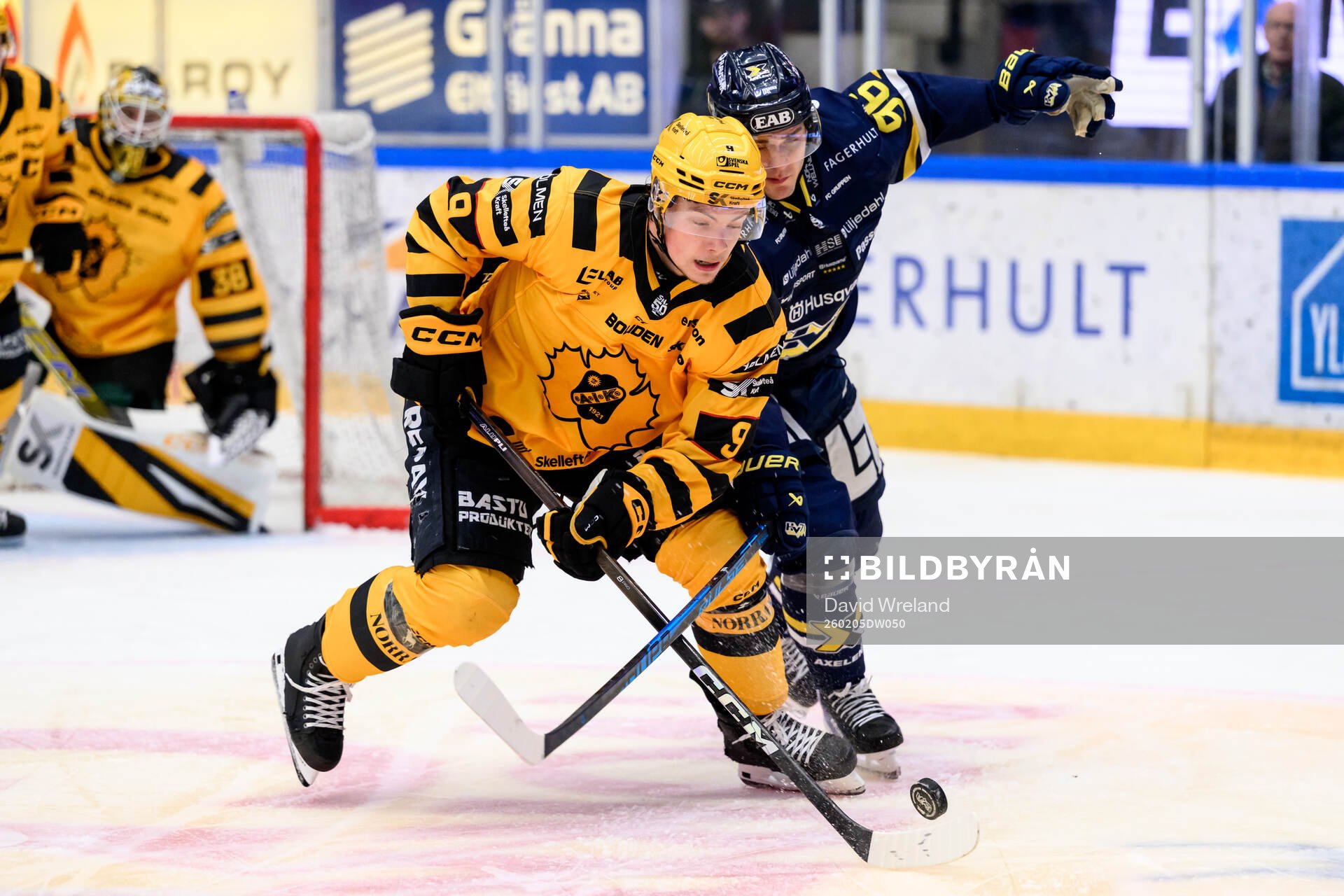 Skellefteås Victor Stjernborg och HV71s Nikola Pasic