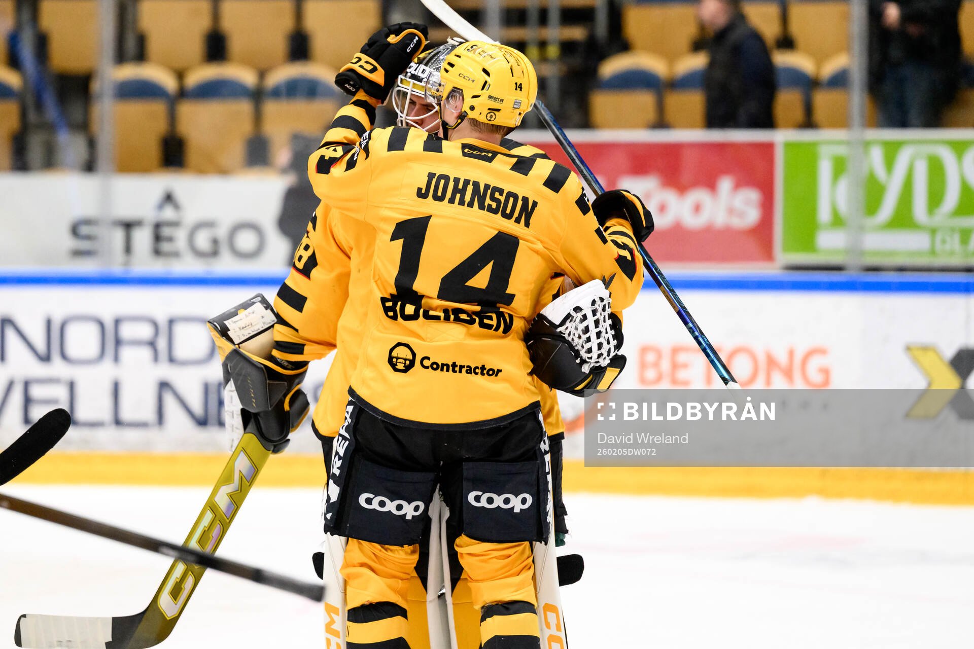Skellefteås Andreas Johnson och Skellefteås målvakt