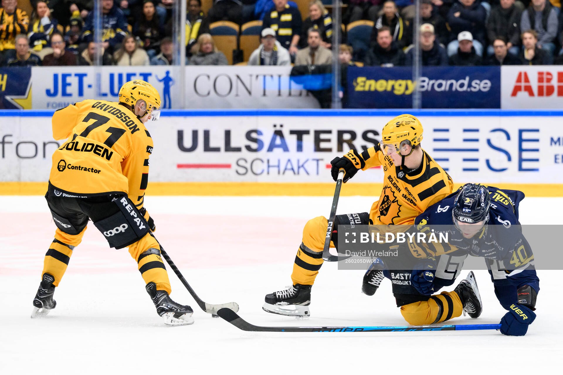 Skellefteås Jonathan Davidsson, Zeb Forsfjäll och HV71s